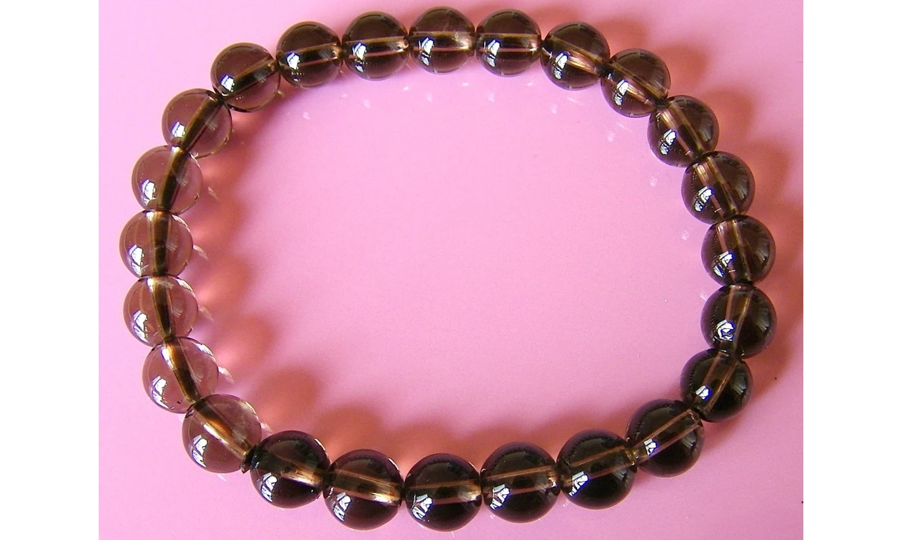Quartz Fumé pierres Boules bracelet