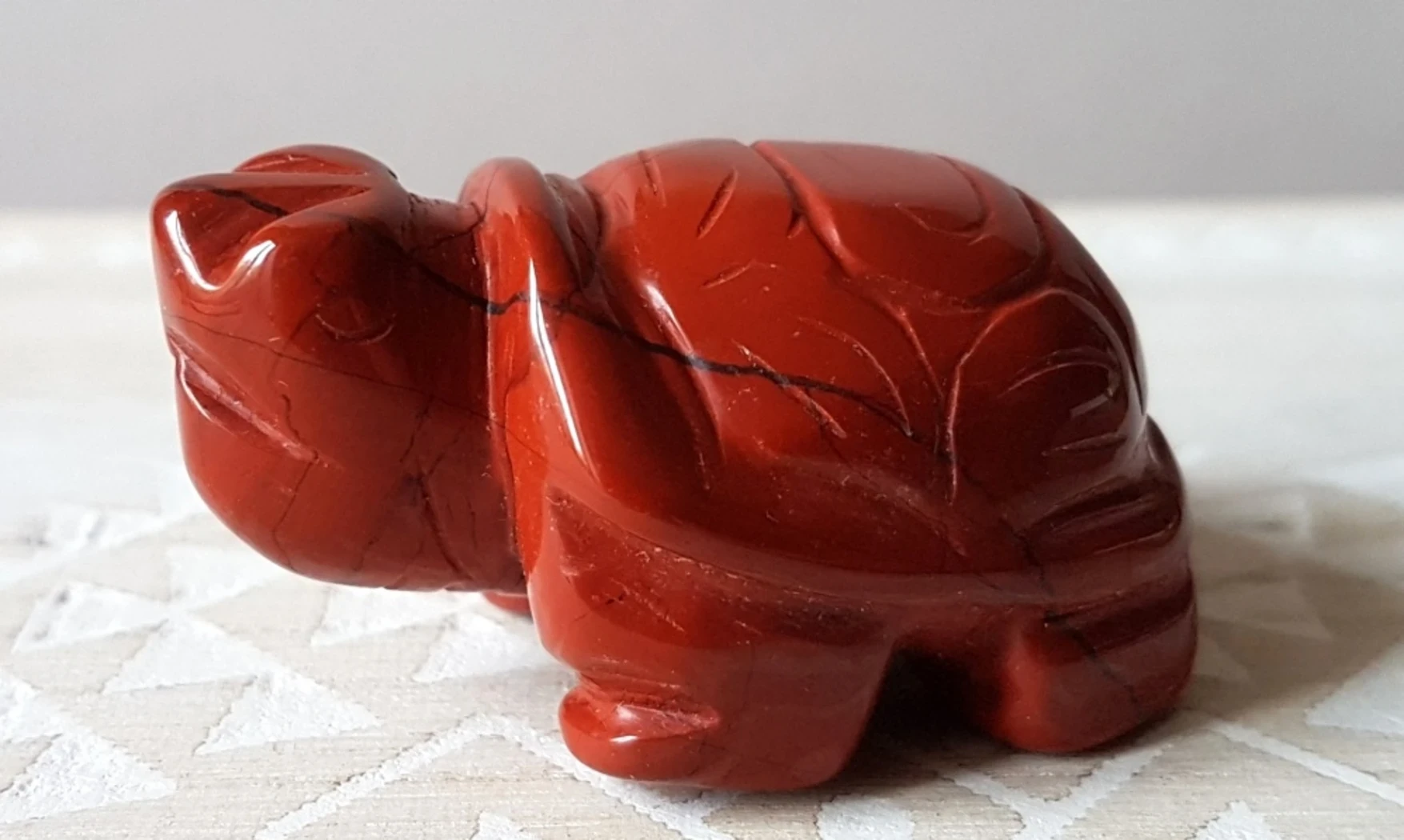 Red Jasper Turtle gemstone