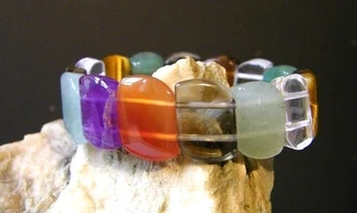 Multi-Pierres pierres Plaques bracelet