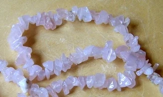 Quartz Rose pierres Baroques collier